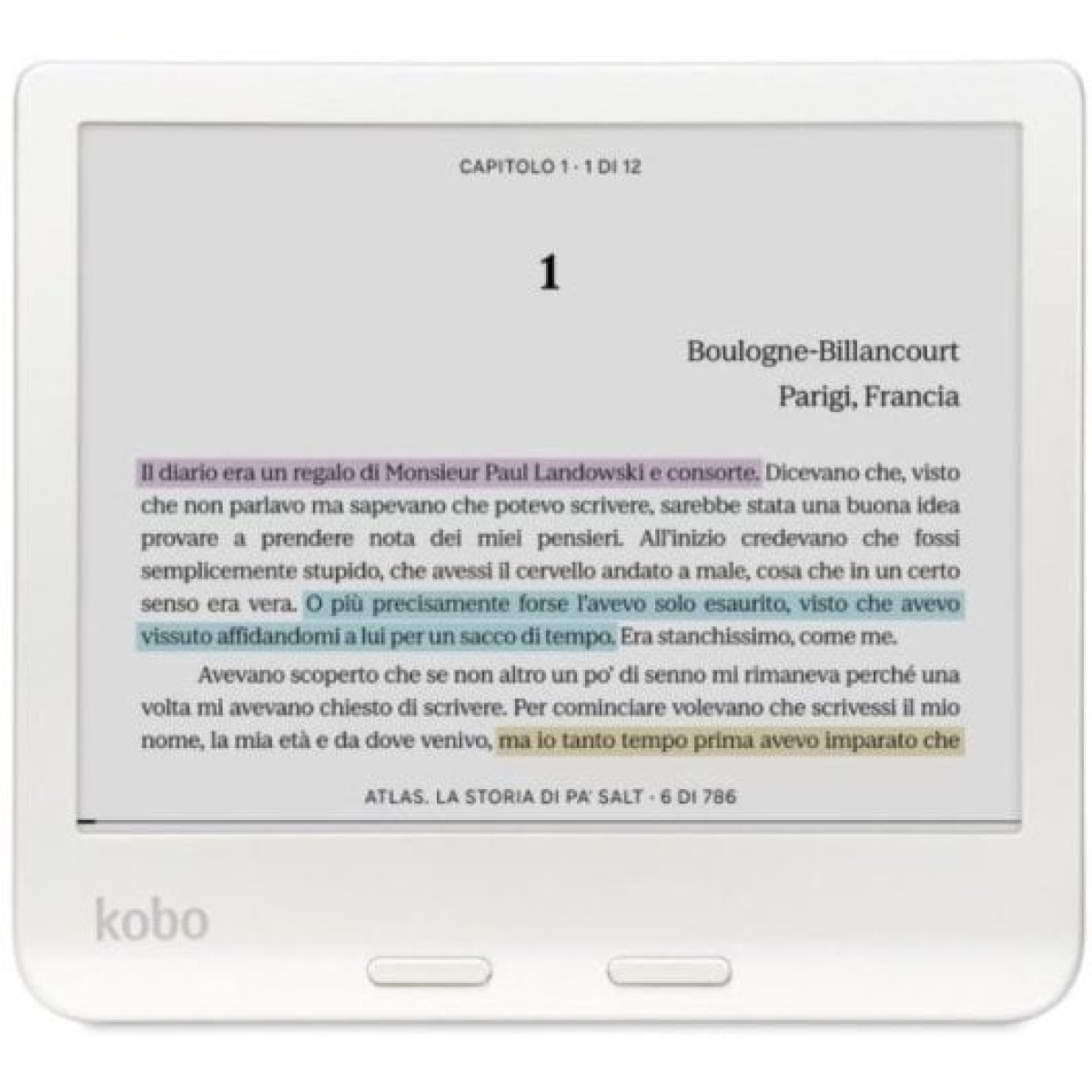 Kobo Monza Cor Branco Livro Eletrónico 7" 32GB Branco