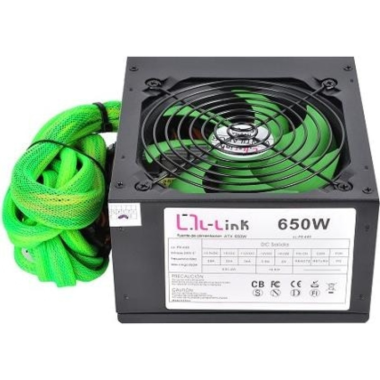 L-Link LL-PS-650 - 650 W - 200 - 240 V - 50 - 60 Hz - 3.5 - 5 A - 24-pin ATX - PC