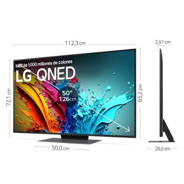 LG 50QNED87T6B 50" QNED UltraHD 4K HDR10 Pro 120Hz WebOS24 AI ThinQ