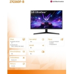 LG Gaming Monitor 27gs60f 27" Ultragear
