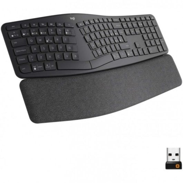 Logitech Ergo K860 Teclado Ergonómico Sem Fios USB/Bluetooth Preto