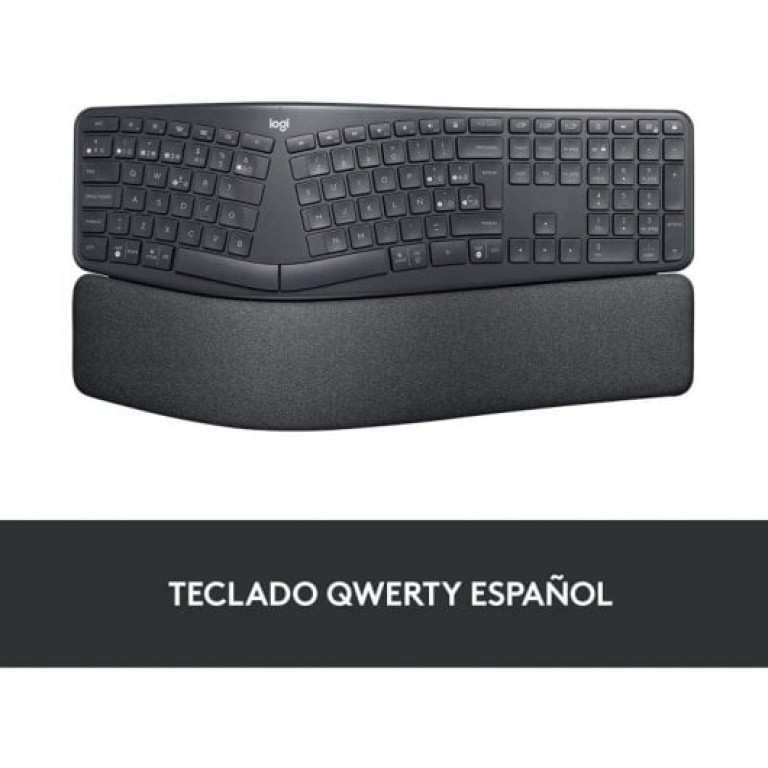 Logitech Ergo K860 Teclado Ergonómico Sem Fios USB/Bluetooth Preto