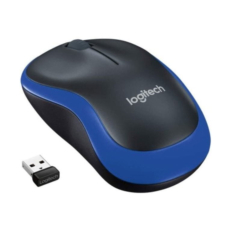 Logitech M185 Rato Sem Fios 1000 DPI Preto/Azul