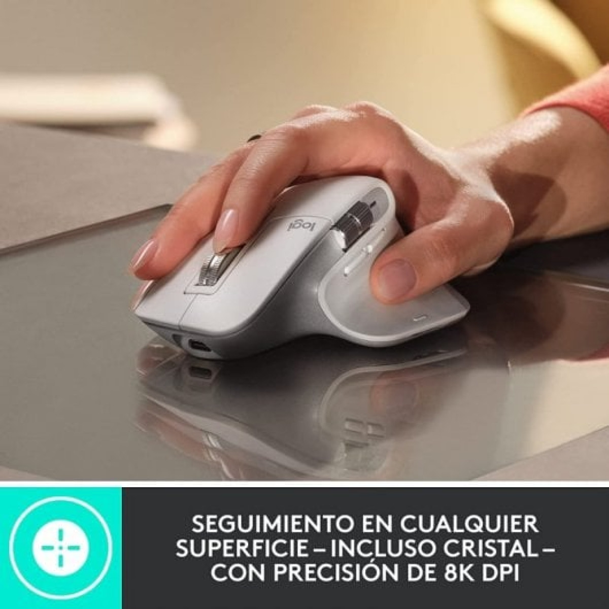 Logitech MX Master 3S Performance Rato Sem Fios 8000 DPI Grafite