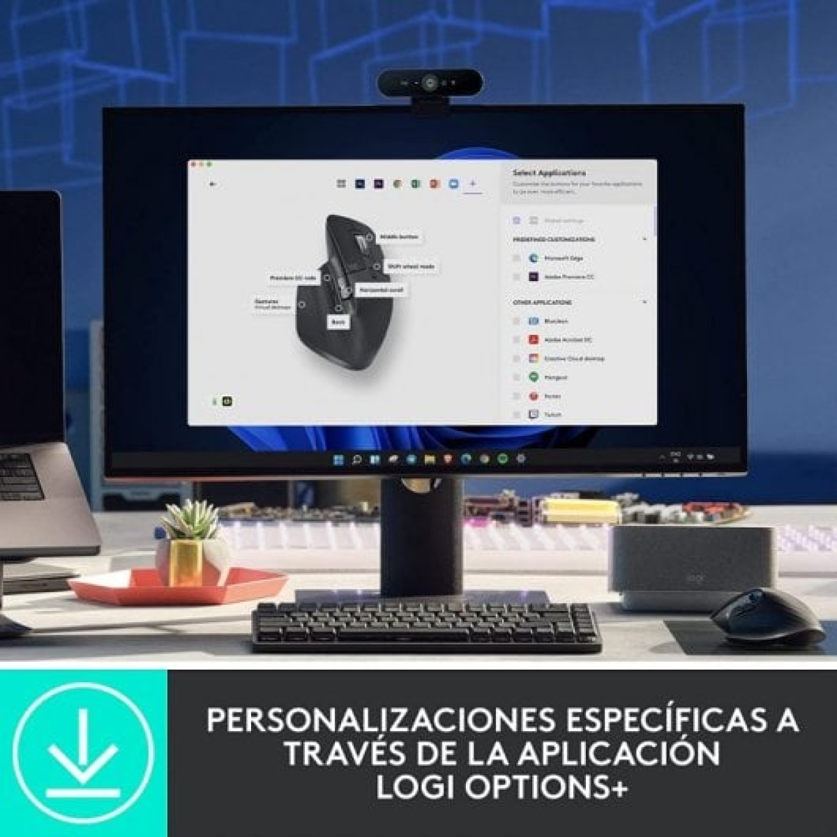 Logitech MX Master 3S Performance Rato Sem Fios 8000 DPI Grafite