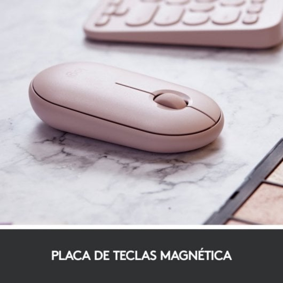 Logitech Pebble M350 Rato Ótico Sem Fios Rosa