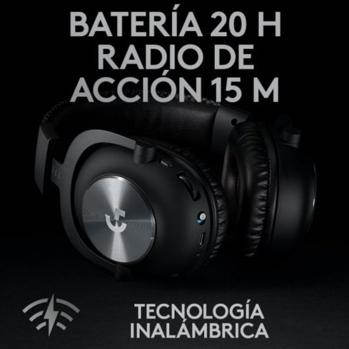 Logitech Pro X Headset Gaming Sem Fios com Lightspeed Pretos