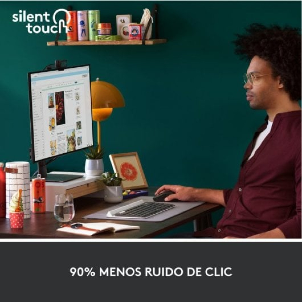 Logitech Signature M650 Rato Ótico Sem Fios 2000DPI Grafite