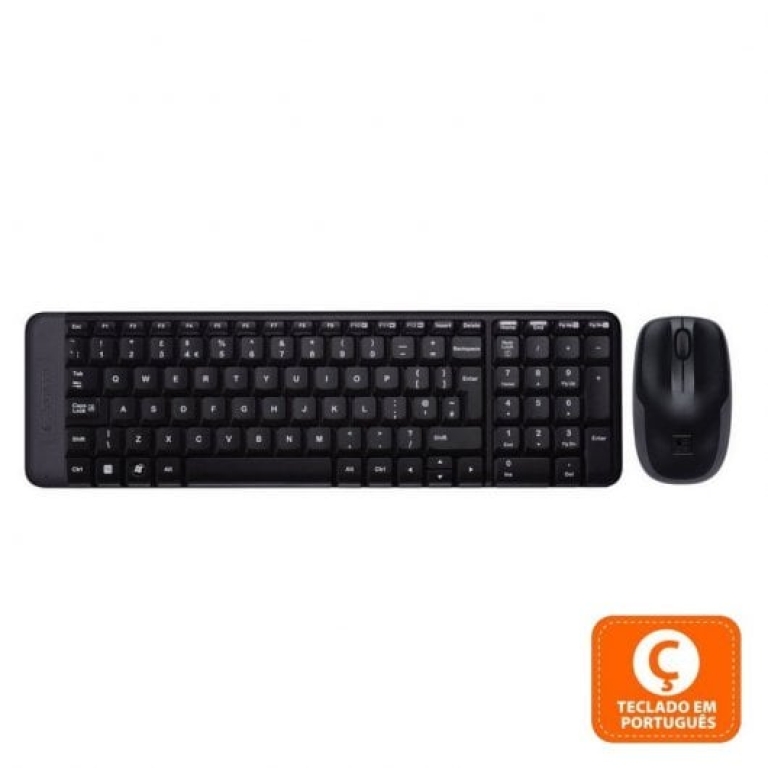 Logitech Wireless Desktop MK220 Conjunto de Teclado Rato Sem Fios (PT)