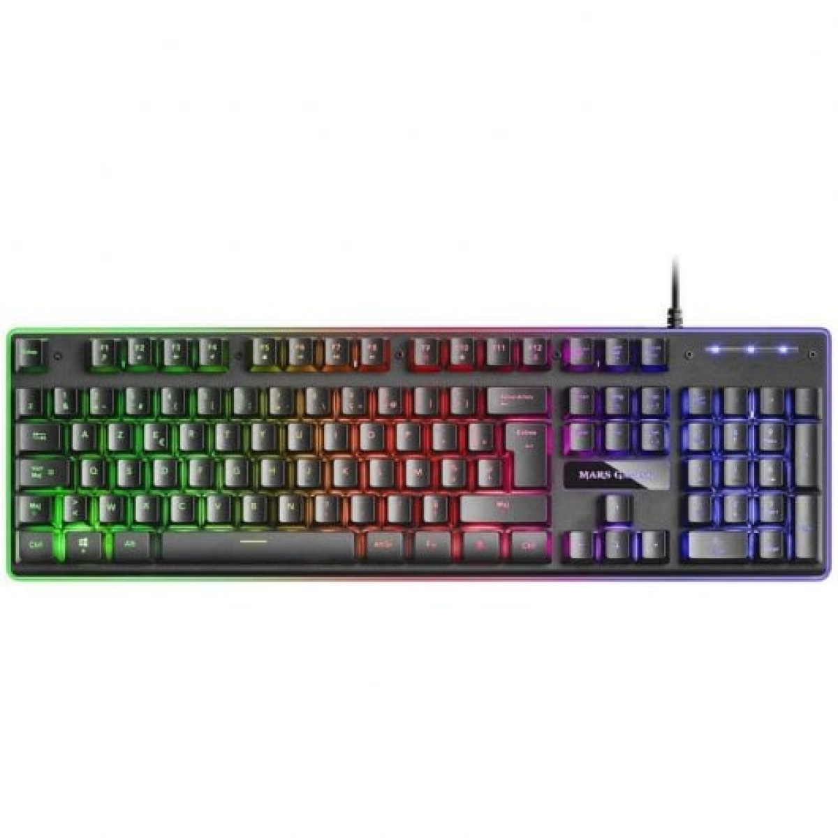 Mars Gaming MCPX Combo Gaming Teclado Francês Rato Tapete XXL Pretos
