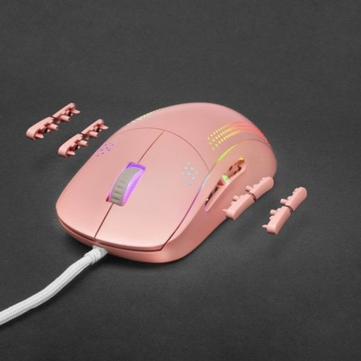 Mars Gaming MMPROP Rato Gaming RGB 32000 DPI Rosa