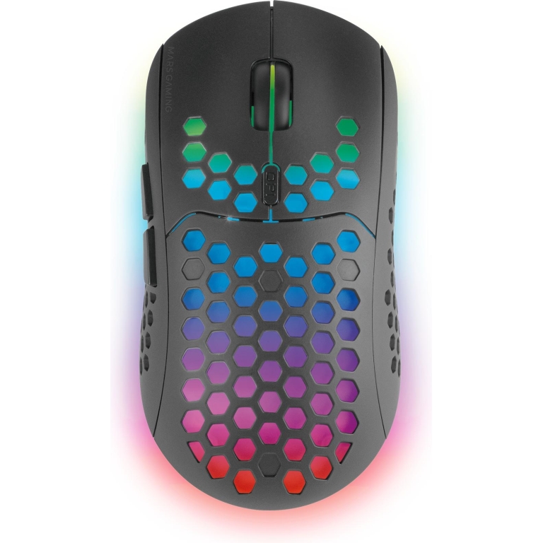 Mars Gaming MMW3, Wireless Gaming Mouse, RGB Flow, Ultralight,, Black