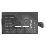 Mars Gaming MPIII650 Power Supply 650 W 20+4 pin ATX ATX Black