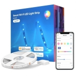 Meross MSL320HK EU Smart LED Strip WiFi RGB 2x5m Compatível com Apple HomeKit/Google/Alexa
