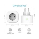 Meross MSS210 EU Tomada Inteligente 16A 3680W Compatível com Apple HomeKit/Google/Alexa