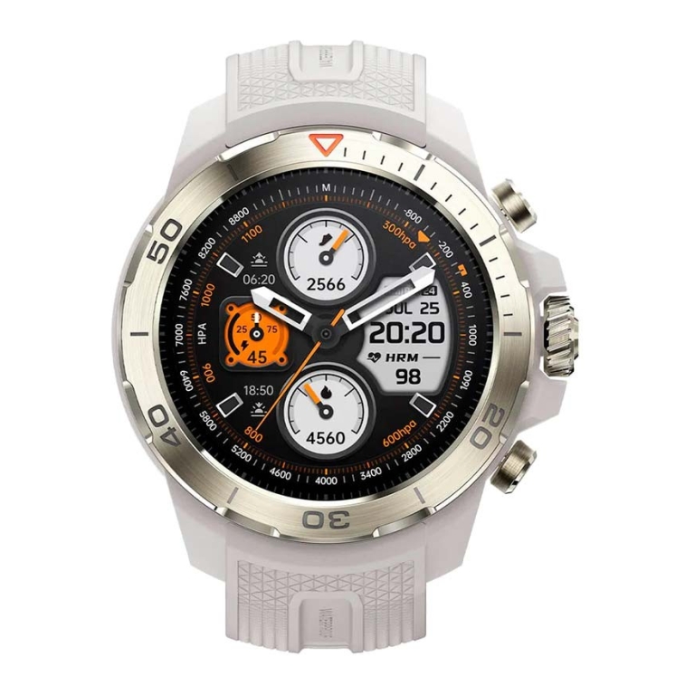 Mibro GS Explorer Branco - Smartwatch com GPS e NFC
