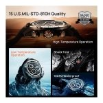 Mibro GS Explorer Preto - Smartwatch com GPS e NFC