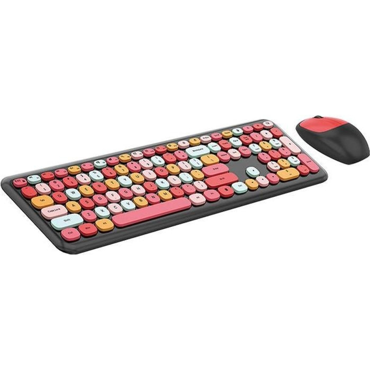 Mofii Wireless keyboard + mouse set 666 2.4G (Black&Red)