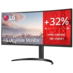 Monitor LG 34WQ75C-B 34" LED IPS UWQHD Curvo USB-C/RJ-45