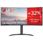 Monitor LG 34WQ75C-B 34" LED IPS UWQHD Curvo USB-C/RJ-45