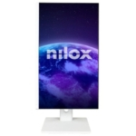 Monitor Nilox NXM24REGWEB01W 23.8" LED IPS FullHD 75Hz com Altifalantes, Altura Ajustável e Webcam