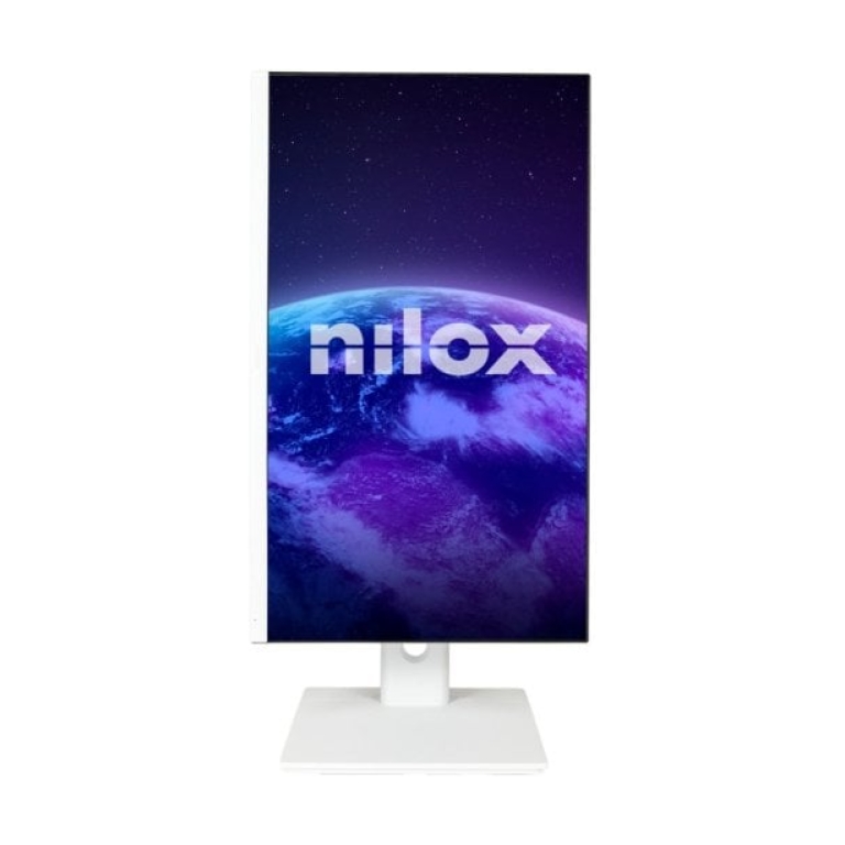 Monitor Nilox NXM24REGWEB01W 23.8" LED IPS FullHD 75Hz com Altifalantes, Altura Ajustável e Webcam