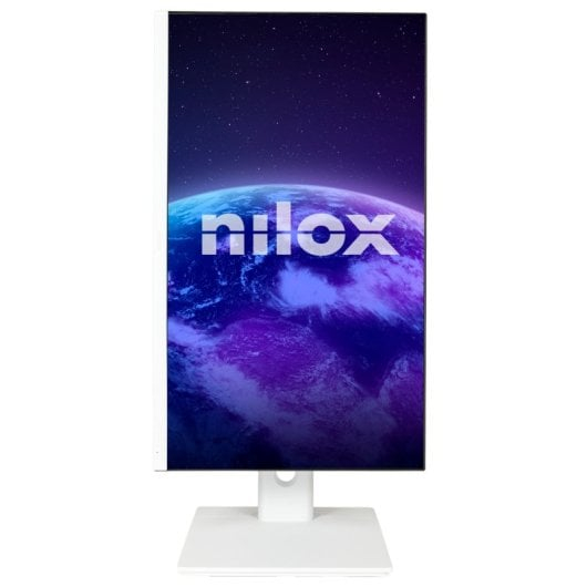 Monitor Nilox NXM24REGWEB01W 23.8" LED IPS FullHD 75Hz com Altifalantes, Altura Ajustável e Webcam