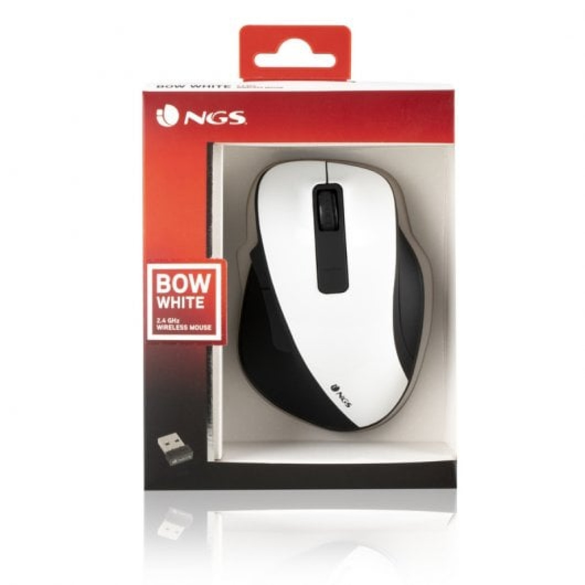 NGS Bow Rato Sem Fios Branco