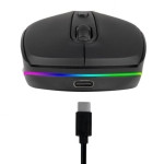 NGS Smog-RB Rato Wireless RGB Multi-Dispositivo Preto