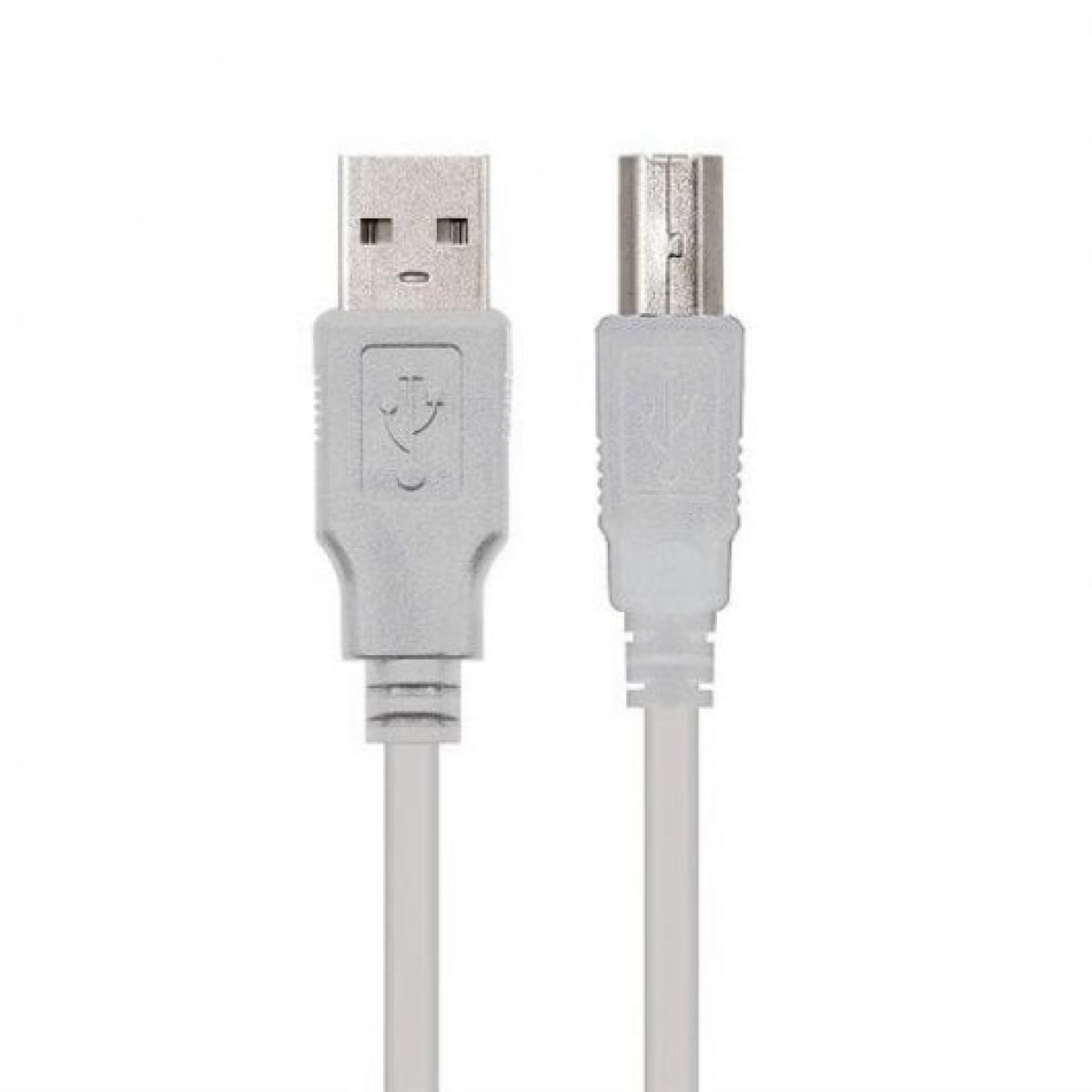 Nanocable Cable Impresora USB 2.0 Tipo A/B Macho/Macho 3m Beige