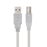 Nanocable Cable Impresora USB 2.0 Tipo A/B Macho/Macho 3m Beige