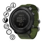 North Edge Apache com Bracelete de Nylon Verde- Relógio Digital
