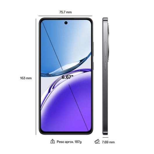 OPPO Reno12 F 4G 16GB(8GB 8GB)/256GB Gris Libre