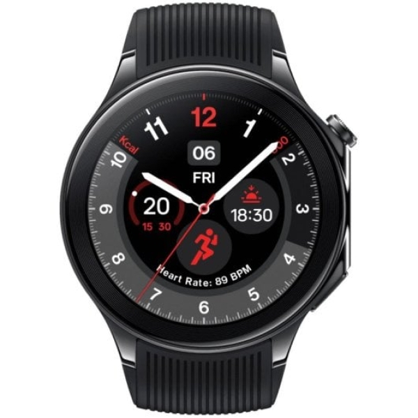 OnePlus Watch 2 Black Steel Smartwatch Amoled 140-210mm Aço Preto
