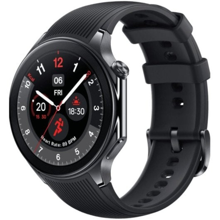 OnePlus Watch 2 Black Steel Smartwatch Amoled 140-210mm Aço Preto