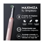 Oral-B Pro 3 3900N Pack de 2 Escovas de Dentes Elétricas Recarregáveis Preta/Rosa