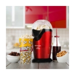 Orbegozo PA 4300 Máquina de Pipocas Portátil 1000W Vermelho Metalizado