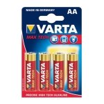 Pack 4x Pilhas Varta AA Long Life Max Power LR06