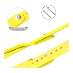 Pack x3 Pulseira Silicone Elgance para CMF by Nothing Watch Pro 22mm Azul Escuro, Vermelho e Verde