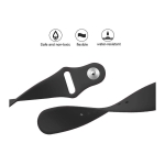 Pack x3 Pulseira Silicone Elgance para CMF by Nothing Watch Pro 22mm Azul Escuro, Vermelho e Verde