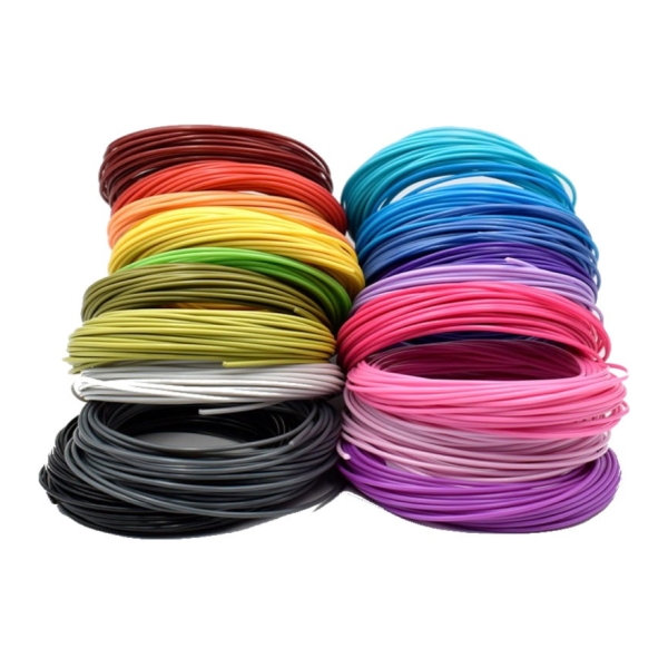 Pacote de Filamento PLA para Caneta 3D 1.75mm 10m x 20 Unidades Cores Diferentes