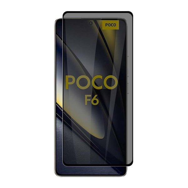 Película de vidro temperado Anti Espião Xiaomi Poco F6 5G