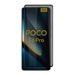 Película de vidro temperado Anti Espião Xiaomi Poco F6 Pro 5G
