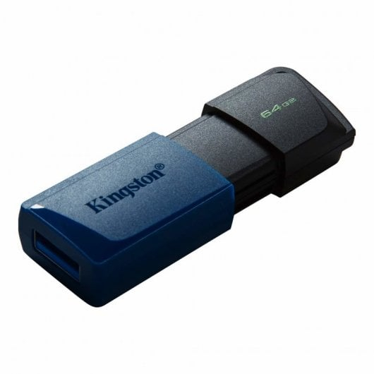 Pen Drive Kingston DataTraveler Exodia M Unidade Flash USB 64GB USB 3.2 Preta/Azul