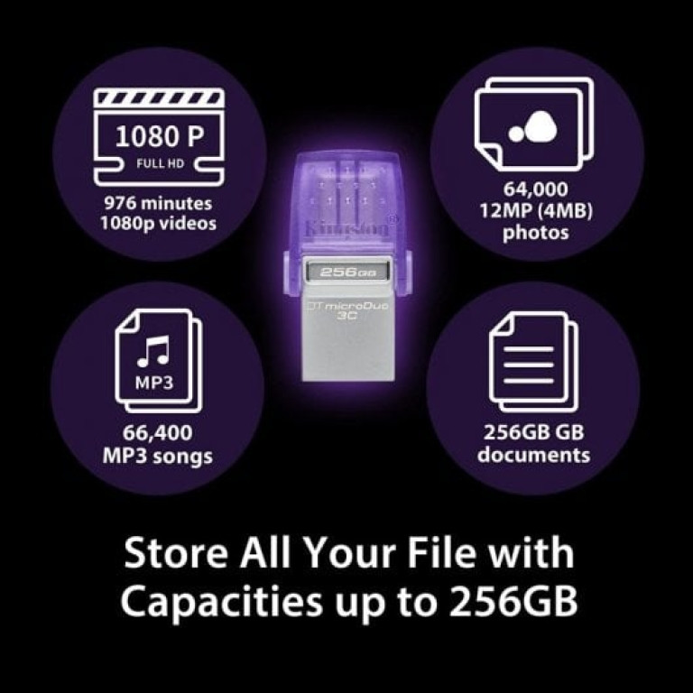 Pen Drive Kingston DataTraveler microDuo 3C 128GB USB 3.2 USB-C OTG