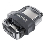 Pen Drive SanDisk Ultra Dual m3.0 256GB USB 3.0 Cinzenta/Prateada