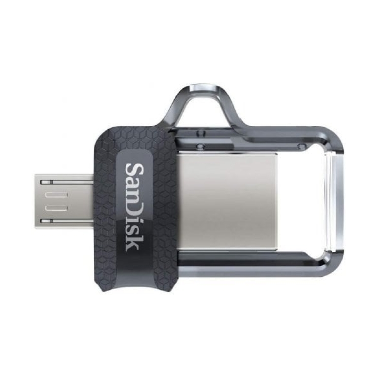 Pen Drive SanDisk Ultra Dual m3.0 64GB USB 3.0 Cinzenta/Prateada