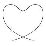 Pendente Xiaomi Smart Band 9 / Smart Band 8 Adaptador Metálico Dourado e Colar Preto