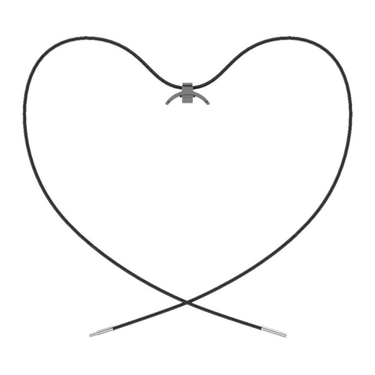 Pendente Xiaomi Smart Band 9 / Smart Band 8 Adaptador Metálico e Colar Preto