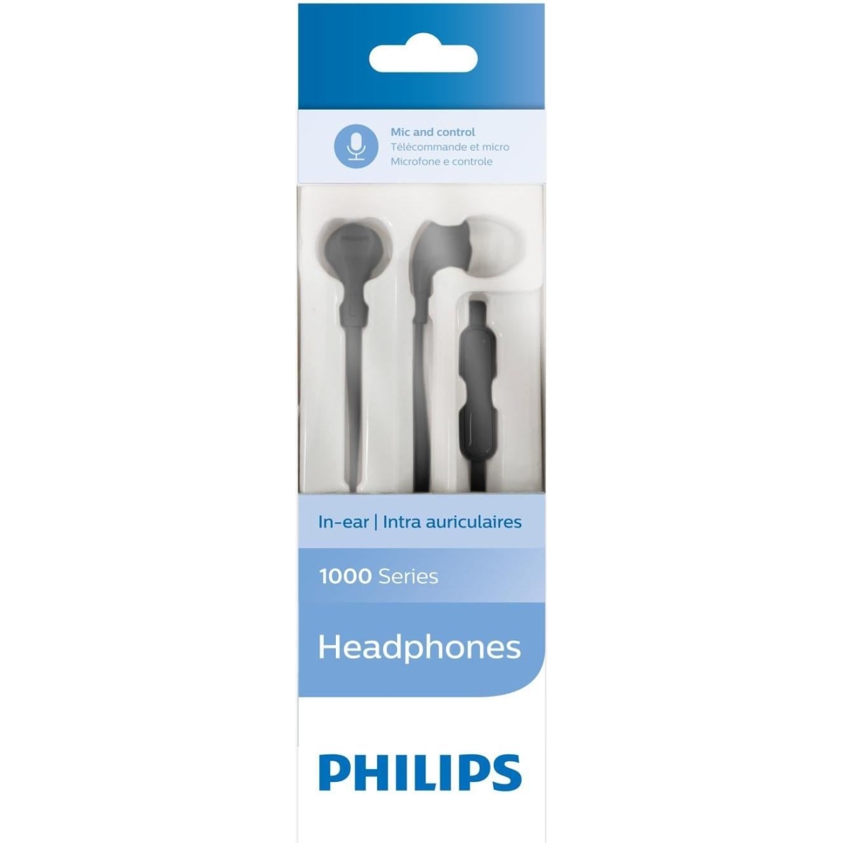 Philips wired in-ear headphones, TAE1105BK